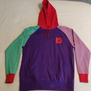 Teddy Fresh Hoodie Hooded Sweatshirt Color Block Mens Medium Size M